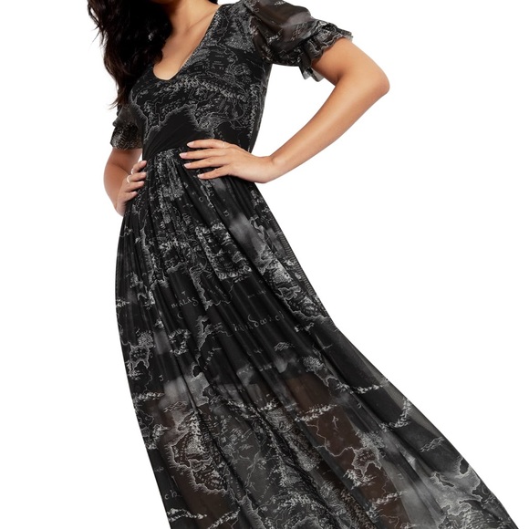 Blackmilk Middle Earth Map Dress (Lord of the Rings) Worn Once - Picture 2 of 9